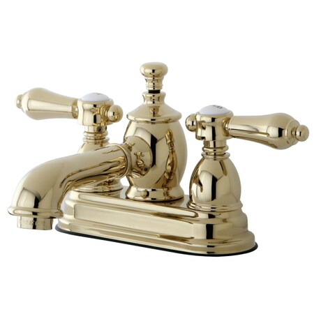Kingston Brass KS7002BAL 4" Centerset Bathroom Faucet, Polished Brass KS7002BAL